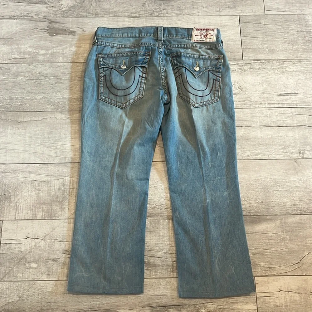 TRUE‎ RELIGION Ricky Flap Relaxed Straight Fit Jeans Size 38